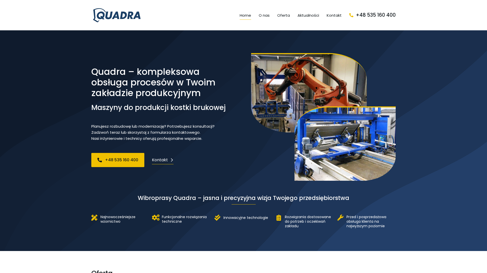 Maszyny do produkcji kostki brukowej Quadra Concrete